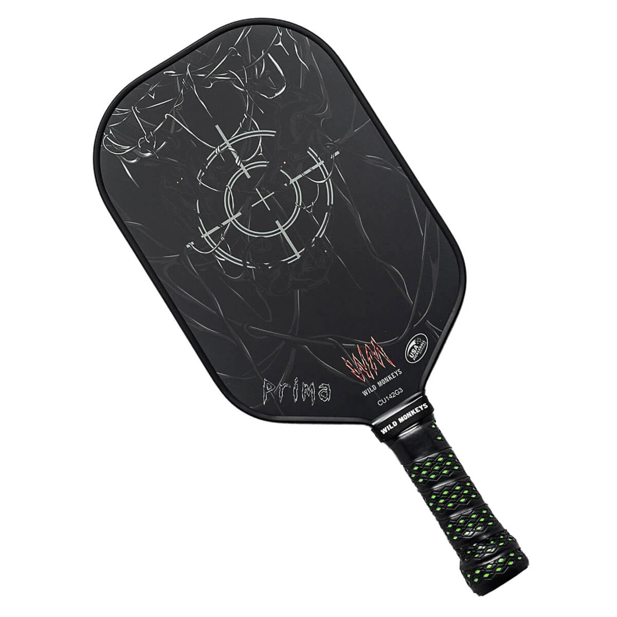 Flash Sale ❤️ Wild Monkeys Prima Middleweight Carbon Fiber Pickleball Paddle ⌛ 1 Flash Sale ❤️ Wild Monkeys Prima Middleweight Carbon Fiber Pickleball Paddle ⌛